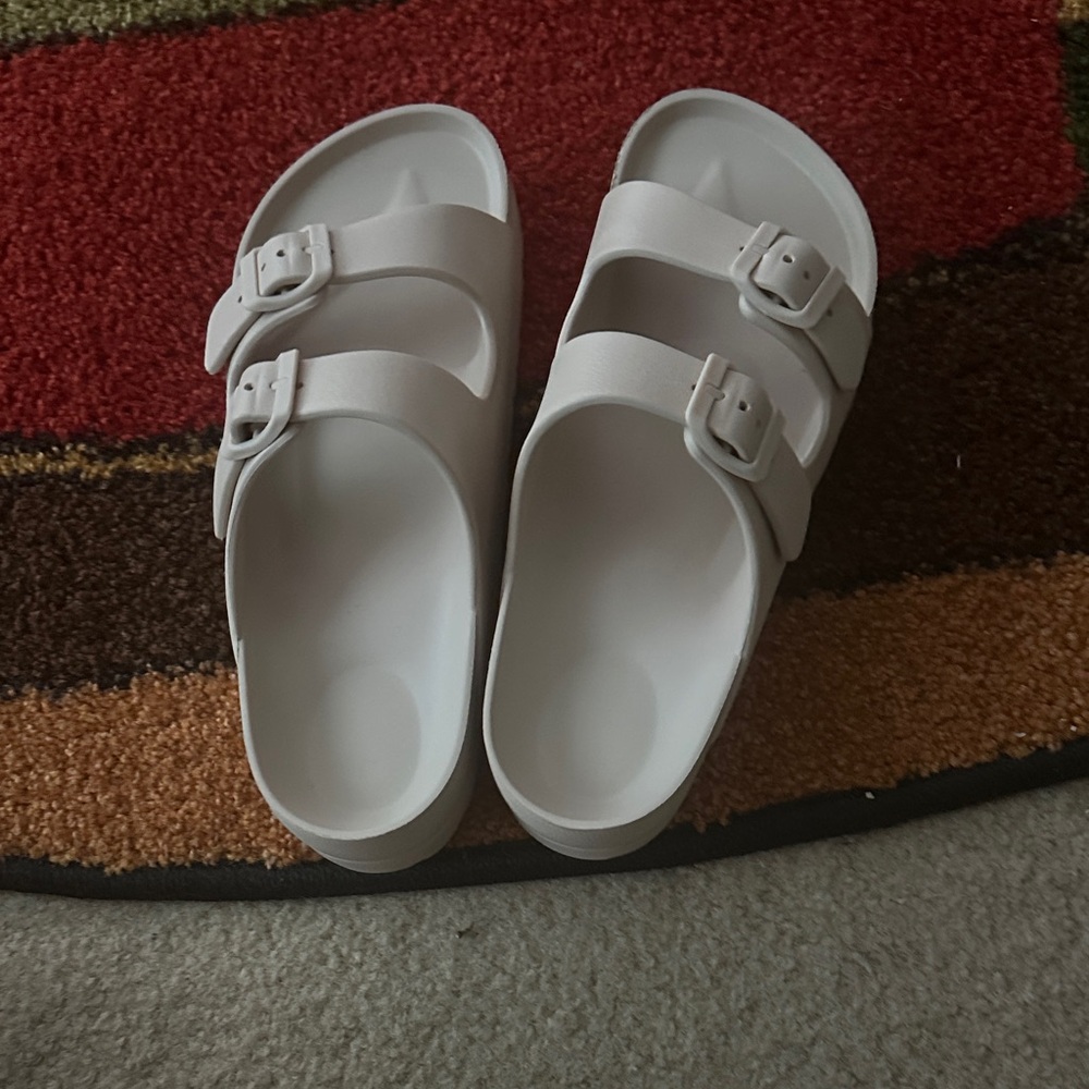 Kids White Sandals